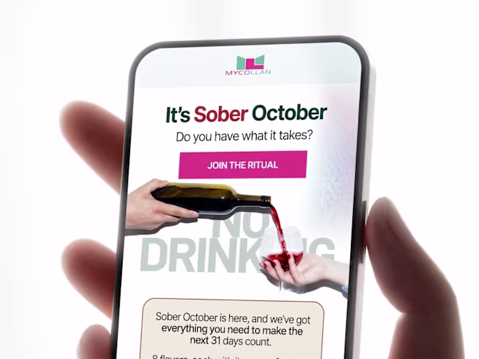 Sober October Email Campaign Design
