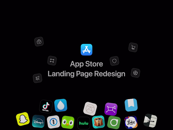 App Store Landing Page Redesign (Design & Development)
