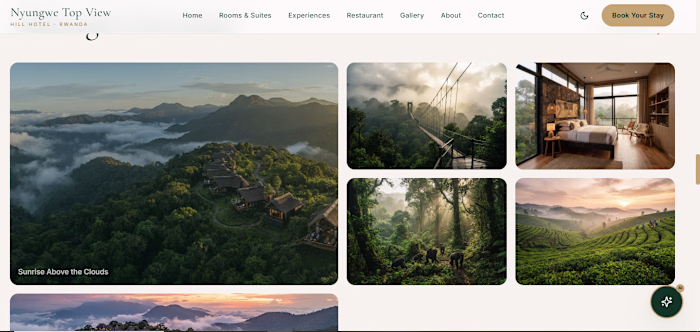 Nyungwe Peak Stay: Hotel Booking Experience