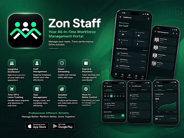 Zon Staff- Staff Management and Payroll