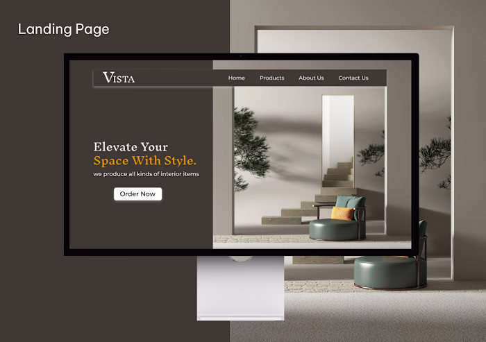 User Friendly Furniture Landing Page :: Behance