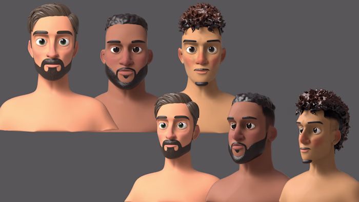 Bust 3D Character Model