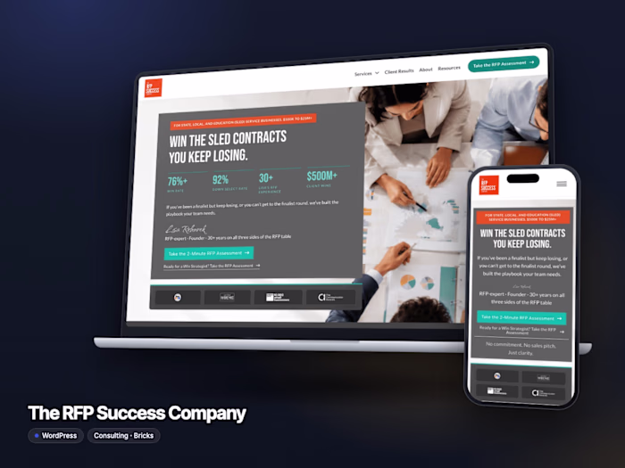The RFP Success Company | WordPress (Bricks) Website