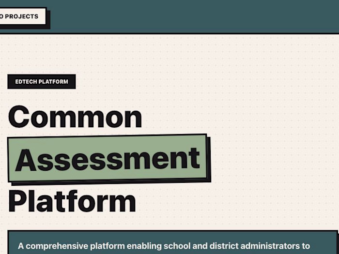 Common Assessment Platform