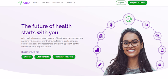 MyAria Health I designed and developed the MyAria Health web...