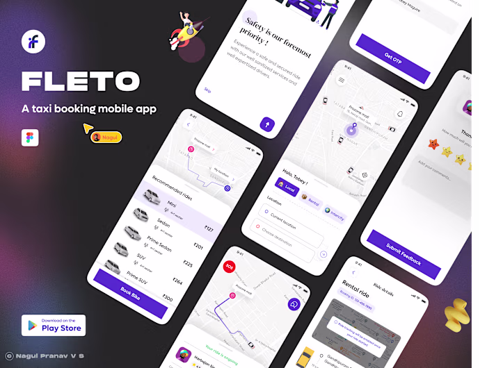 Fleto - Taxi booking app (SaaS)