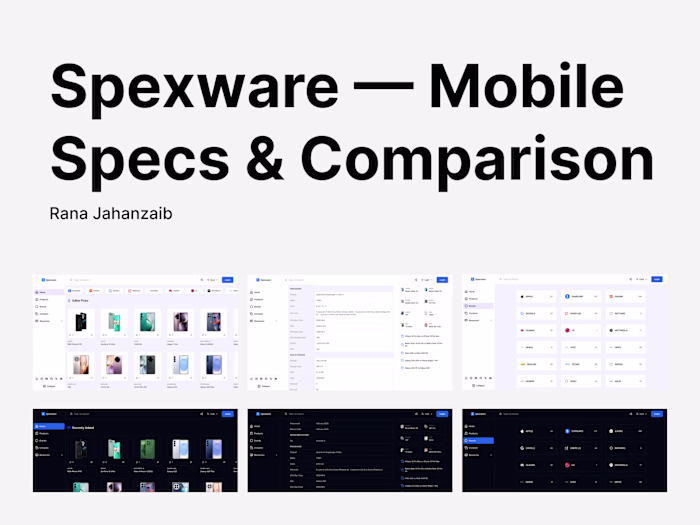 Spexware - Mobile Phone Specs
