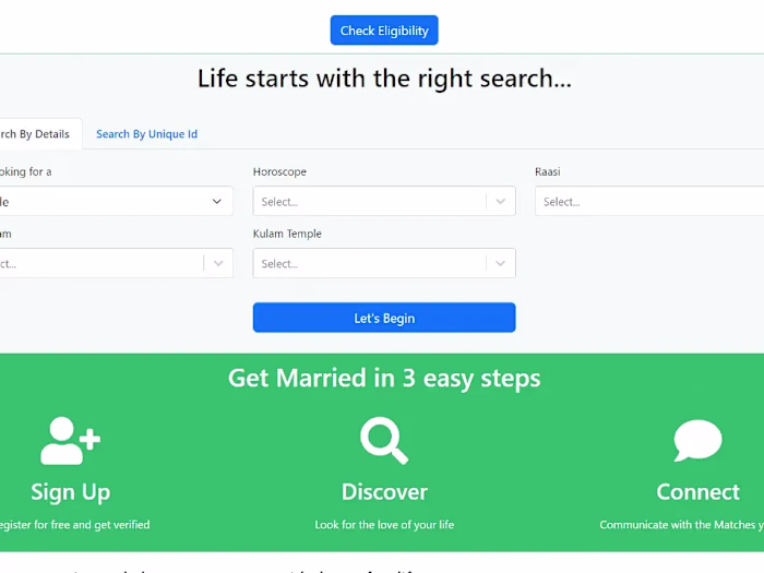 Matrimonial Website