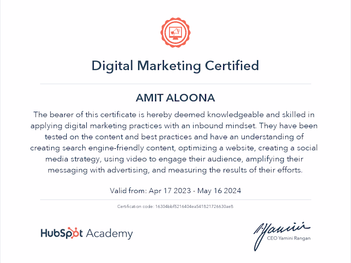 DIGITAL MARKETING CERTIFIED AND SEO EXPERT