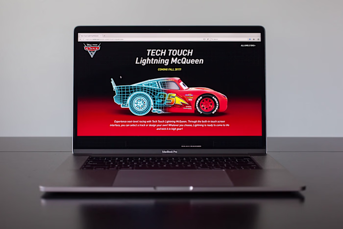 Disney Cars Landing Page