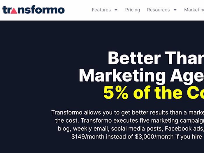 Better Than a Marketing Agency & 5% of the Cost