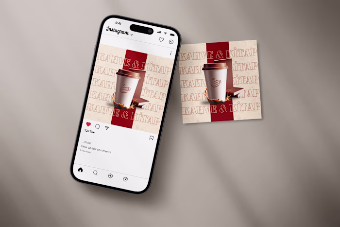 Coffe & Book Social Media Post