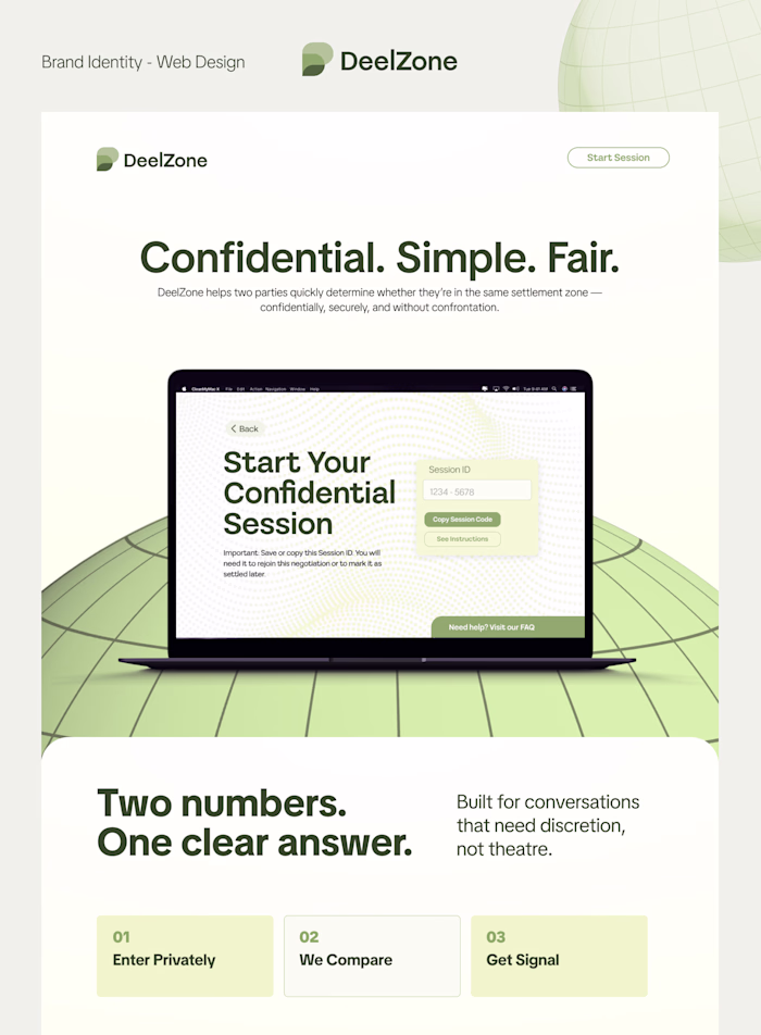 DeelZone UI & Brand Design