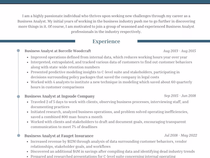 Executive Resume Revamp for Industrial Director