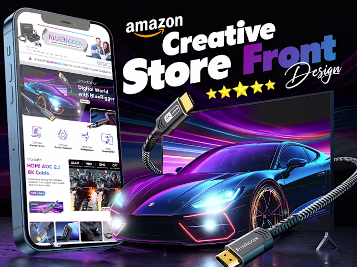 Project Overview
Custom Amazon storefront creative