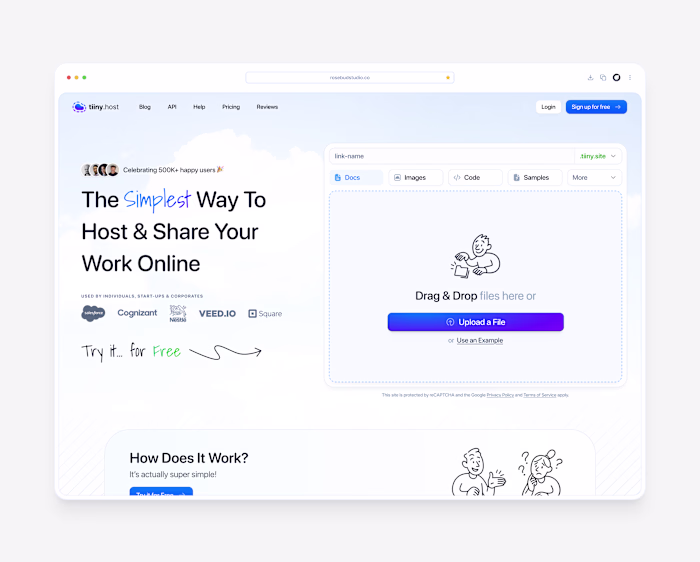 tiiny.host Landing Page
Description:

A clean, friendly