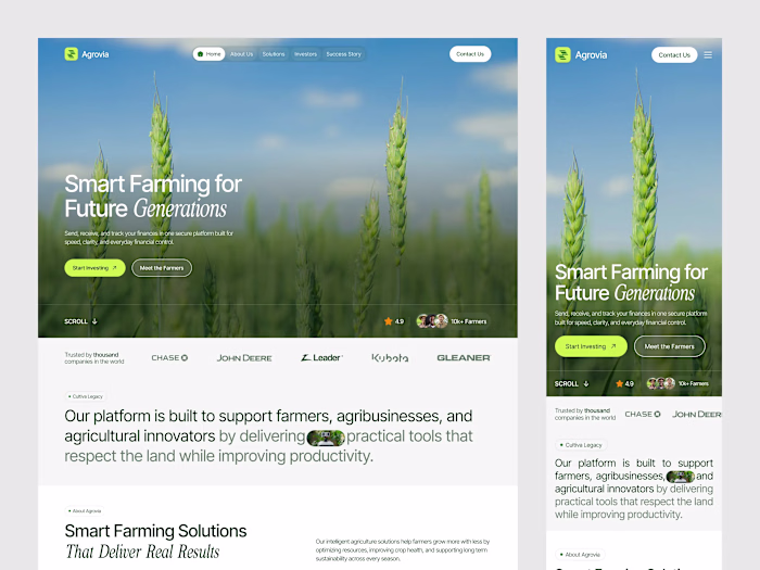Agrovia - Modern Farming Website