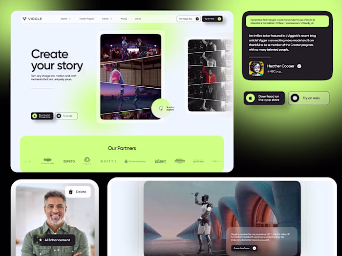 Viggle.ai UI/UX Design Project