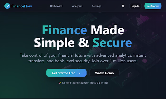 Finance Flow – Smart, Intuitive Financial Management