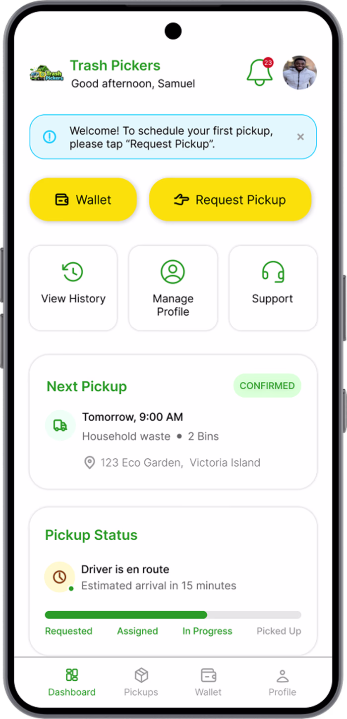 Trash Picker is a mobile