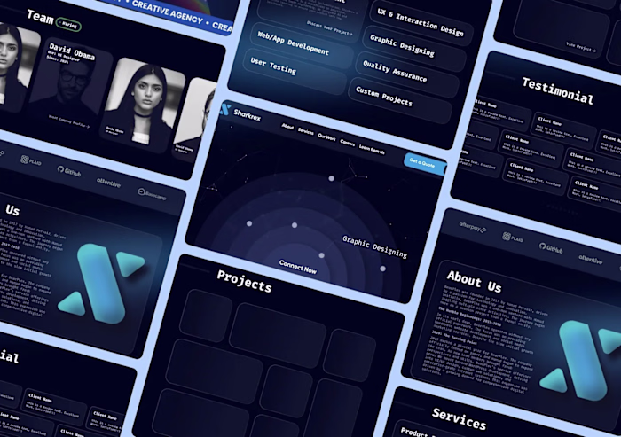 Sharkrex Website and Logo Design