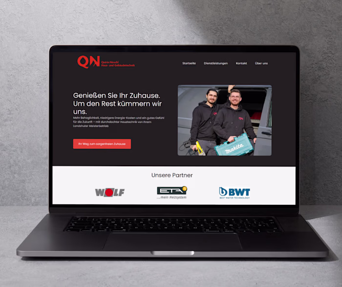 Website Development for Quirin Nirschl Haustechnik