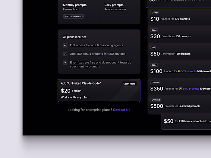 Add Unlimited Claude AI Code pro feature 🪄