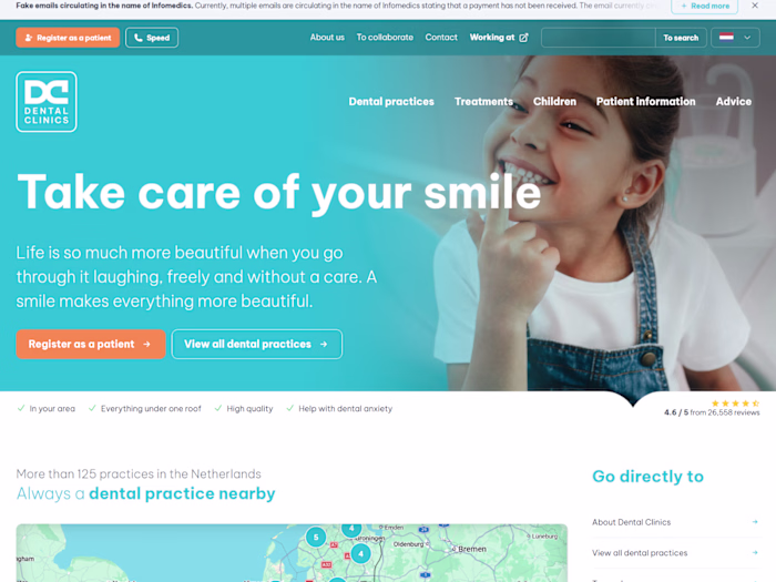 website for dentist business