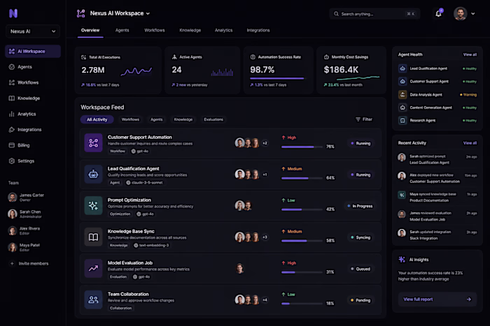 Designed a sleek AI automation