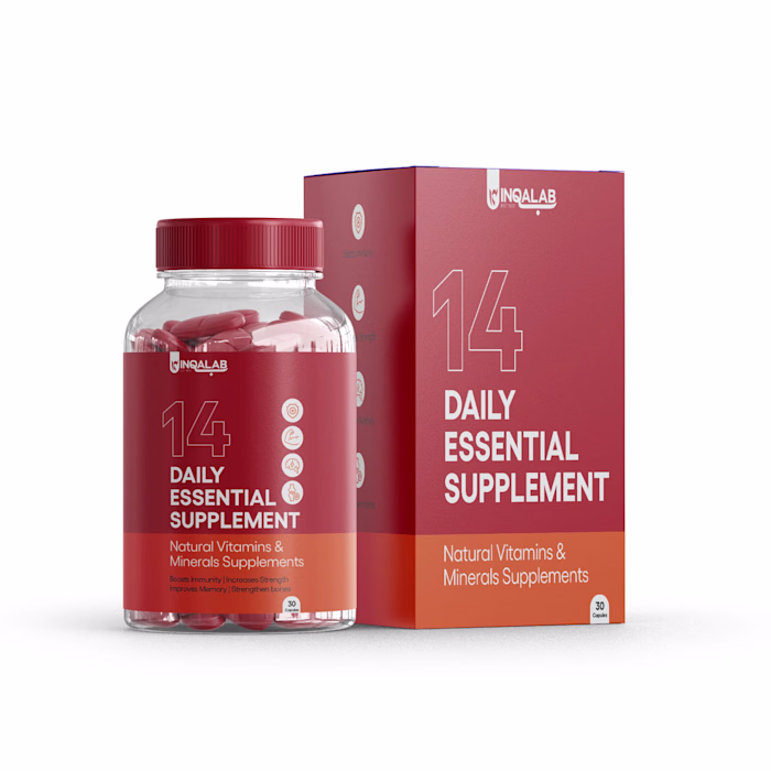 Branding for INQALAB, a holistic healthcare brand.