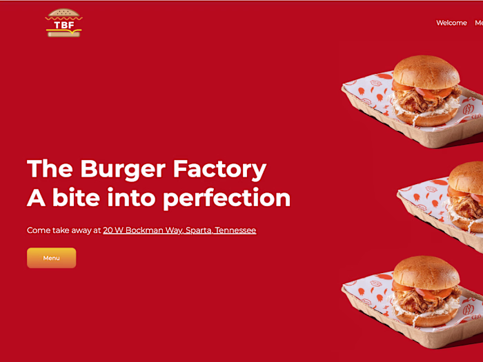 Website Development for Online Food Menu