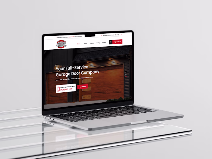 Affordable Garage Door Website Design :: Behance