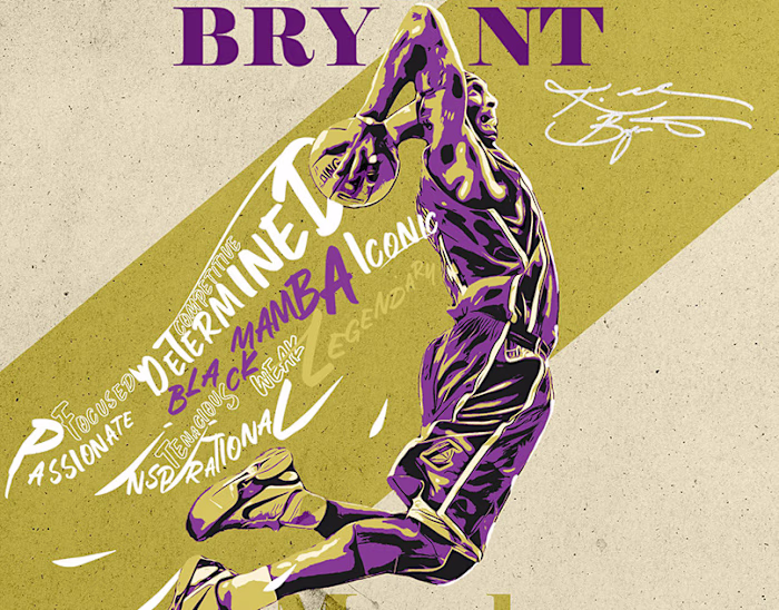 Brochure design: Kobe Bryant - Mamaba mentality
