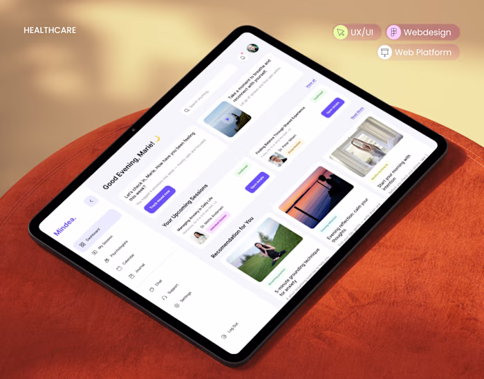 Mindea – Mental Health Web Platform