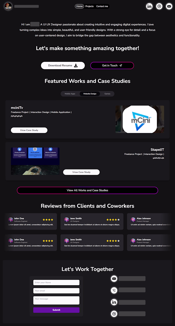 Designer Portfolio
