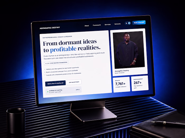 Asongafac Destiny Coaching Website