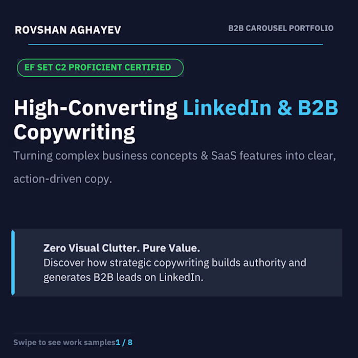 High-Converting B2B LinkedIn Carousels &