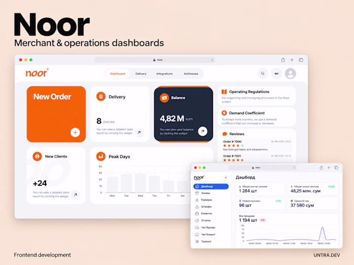 Noor — Merchant Admin &