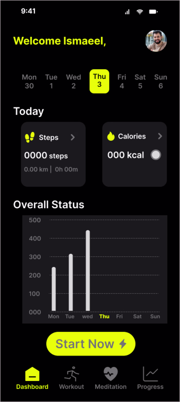 Health app design