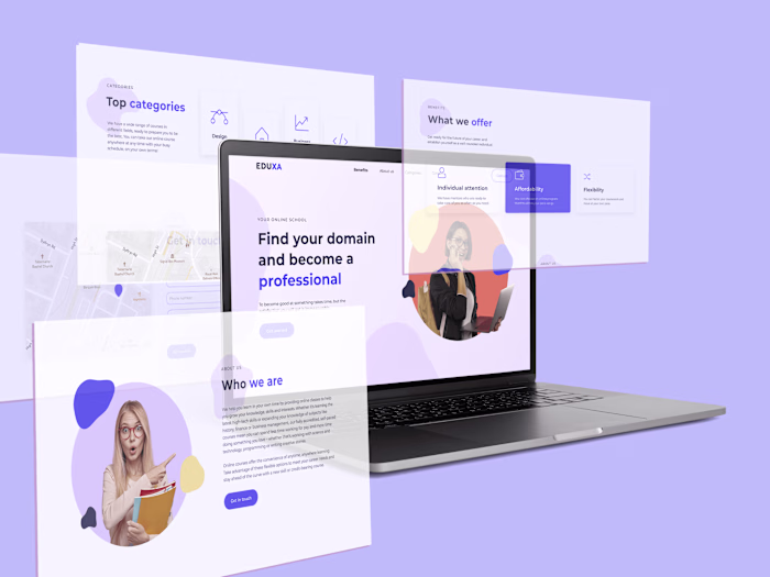 Eduxa :: Landing page