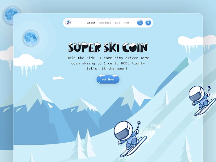 Super Ski Coin – Meme Coin Website