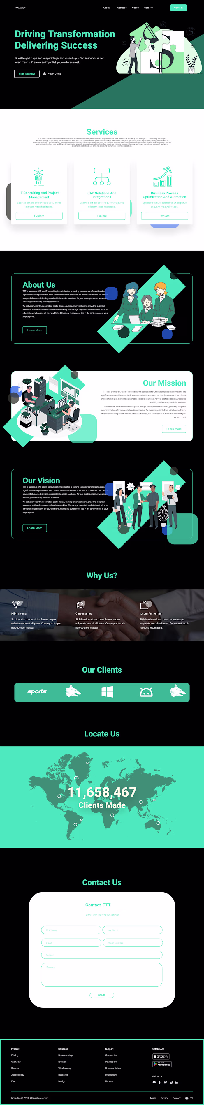NOVAGEN WEBSITE DESIGN