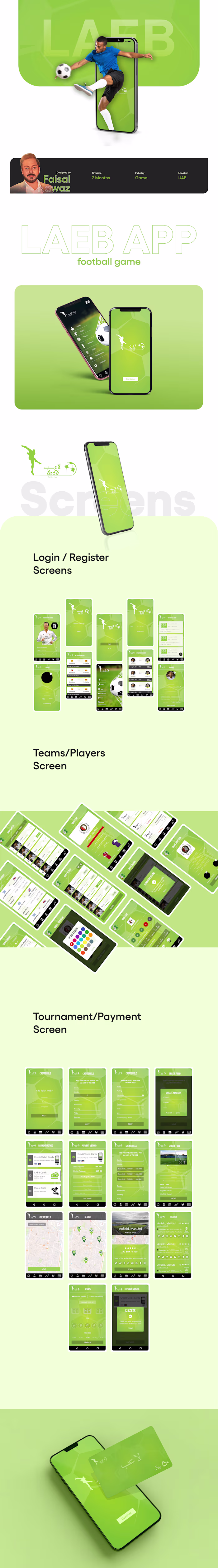 Laeb football Game - UI/UX Design