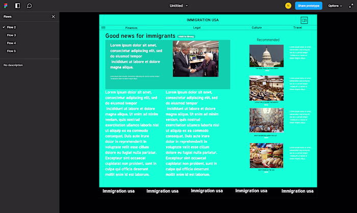 A webpage for news and other updates