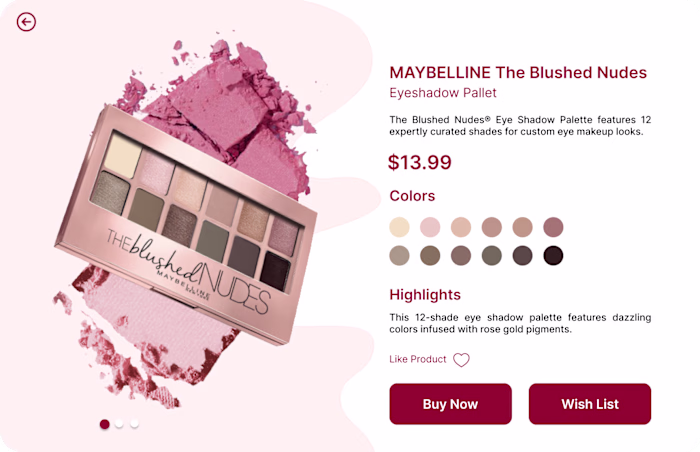 A product page