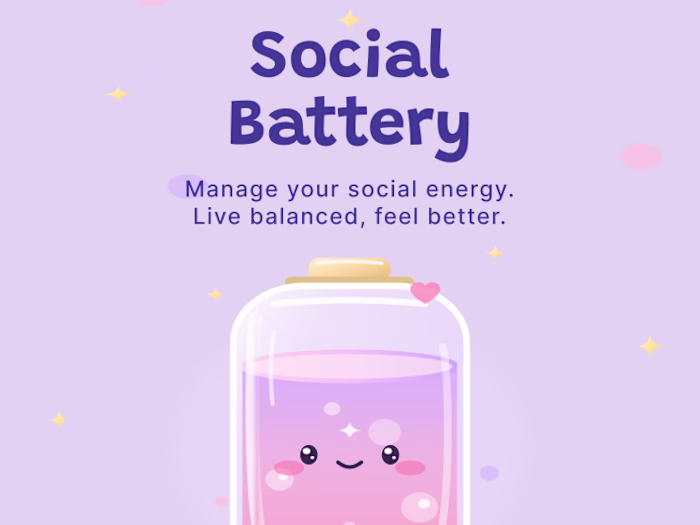 Social Battery is a mood-based