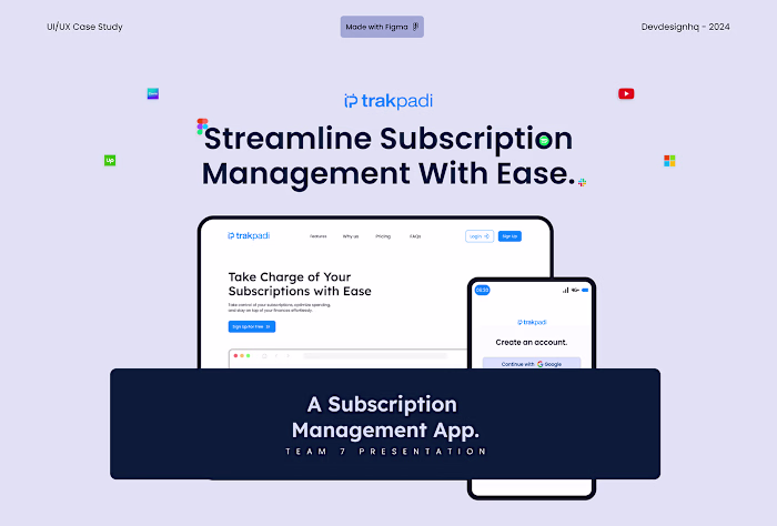 Trakpadi- Subscription Management App