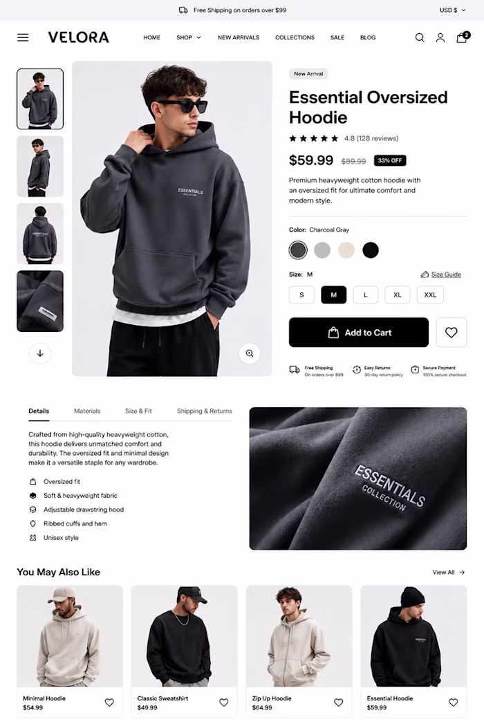 SHOPIFY STORE 
A high-converting product