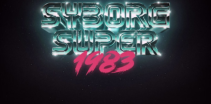 Syborg Super 1983 — Retro Sci-Fi Title Treatment