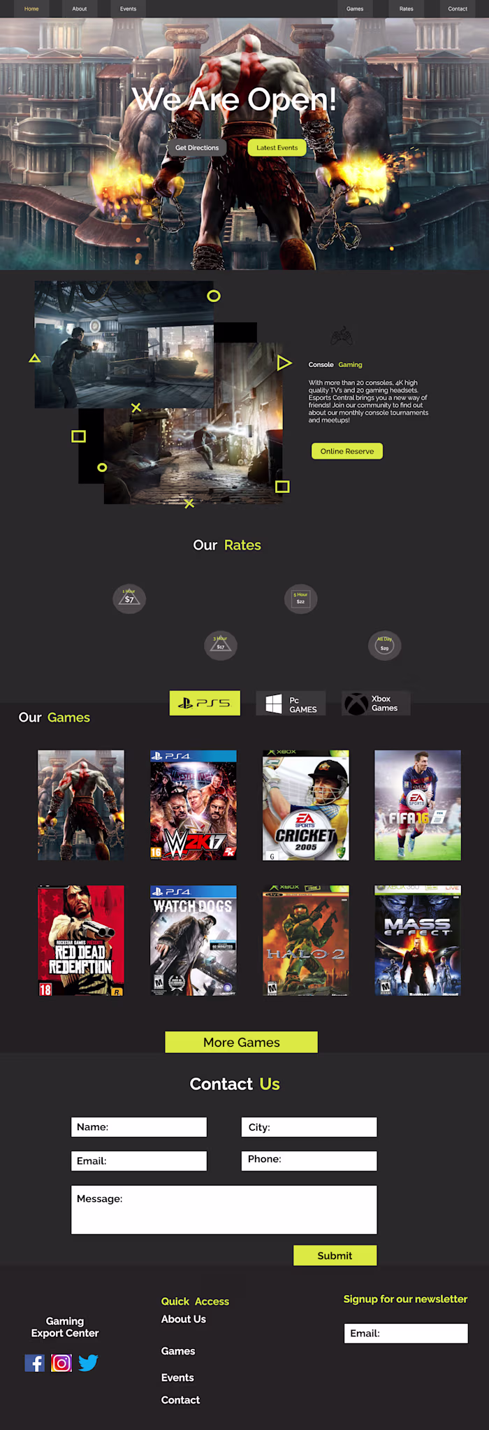 Gaming webapp using React, MySql, NodeJs, AWS
